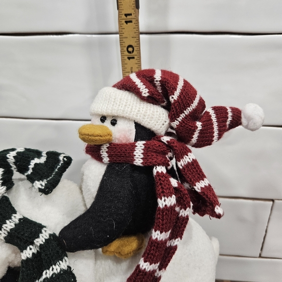 Christmas Holiday Winter Polar Bear,Snowman & Penguin Plush - Picture 3 of 7